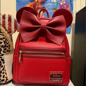 Red Minnie Loungefly Mini Backpack